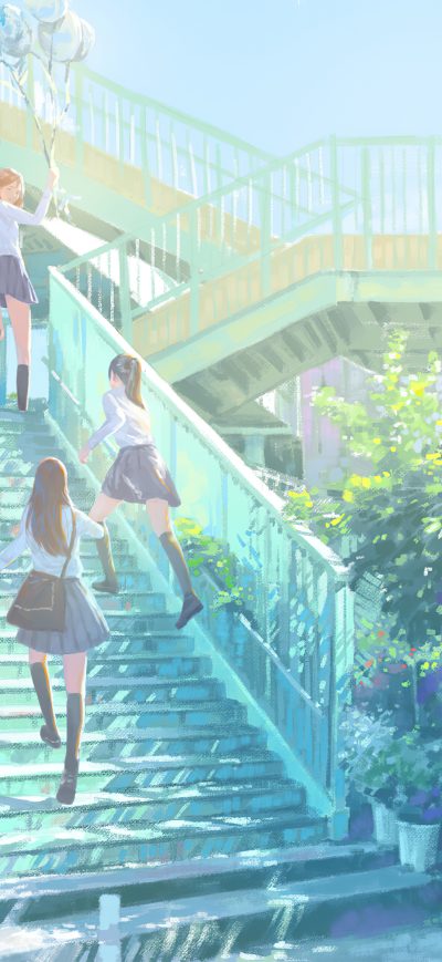 Fond d'écran iPhone Anime Girls After School 4k