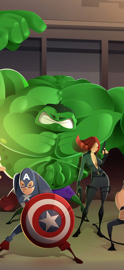Fond d'écran iPhone The Avengers Art4k
