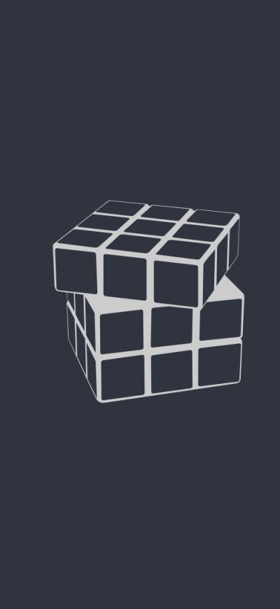 Fond d'écran iPhone Rubiks Cube Minimalism
