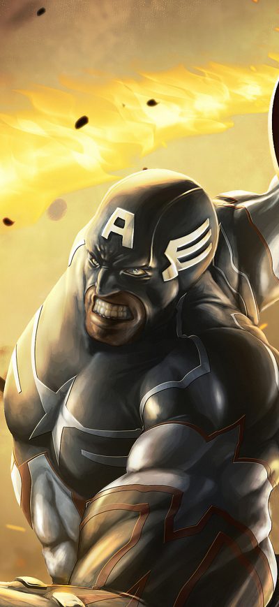 Fond d'écran iPhone Captain America Shieldart4k