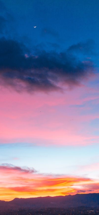 Fond d'écran iPhone Colorful Sunset Sky 5k