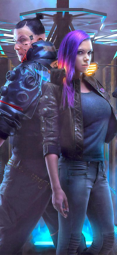 Fond d'écran iPhone Cyberpunk 2077 Game Cosplay