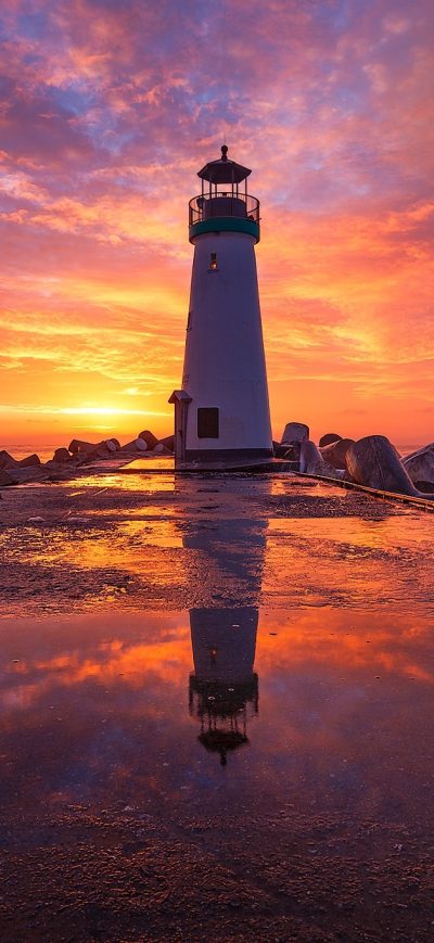 Fond d'écran iPhone Lighthouse At Sunsrise