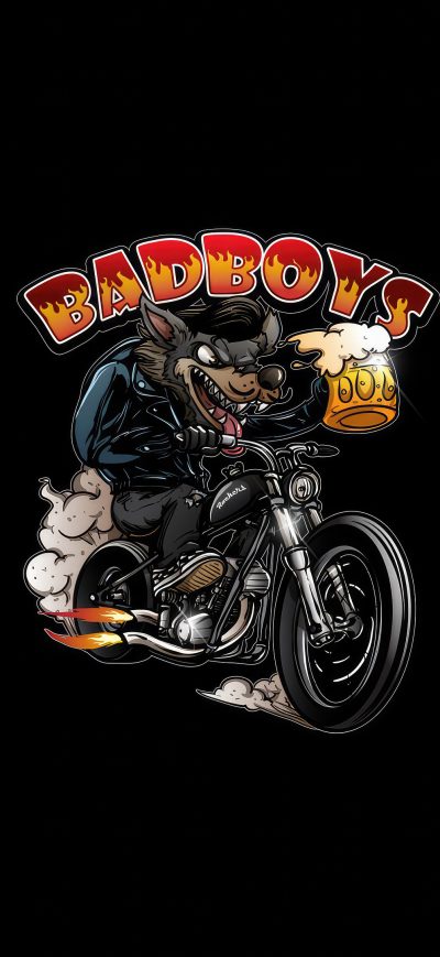 Fond d'écran iPhone Bad Boy With Beer Dark Minimal 4k