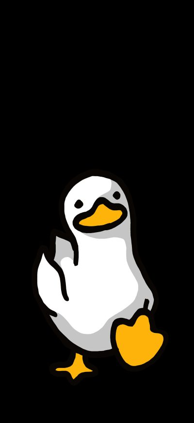 Fond d'écran iPhone Duck Walking Illustration