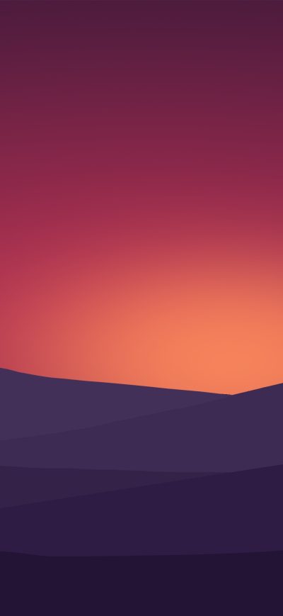 Fond d'écran iPhone Birds Flying Towards Sunset Landscape Minimalist 4k