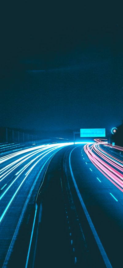 Fond d'écran iPhone Night Lights Road