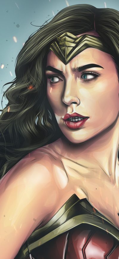 Fond d'écran iPhone Wonder Woman Art 4k