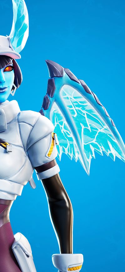 Fond d'écran iPhone Shiver Outfit Along With The Frost Blade Pickaxe Fortnite