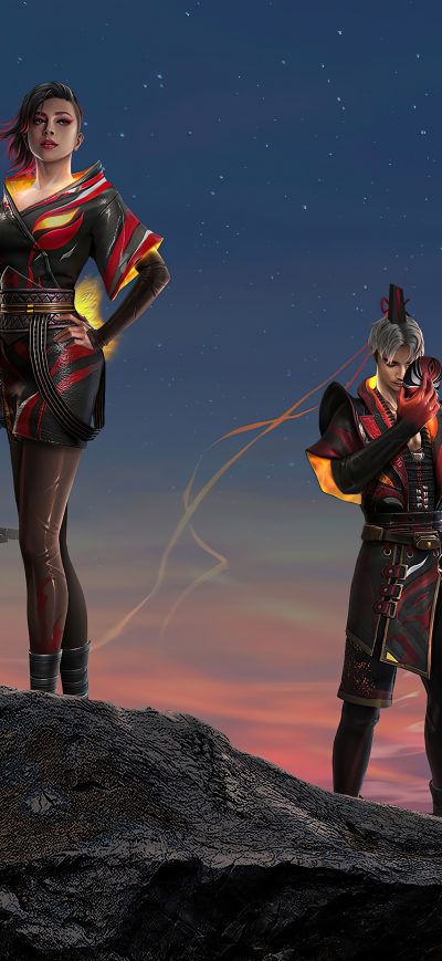 Fond d'écran iPhone Ronin The Green Garena Free Fire 5k