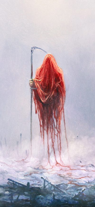 Fond d'écran iPhone Creepy Reaper 5k