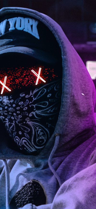 Fond d'écran iPhone Hoodie Guy With Magical Universe