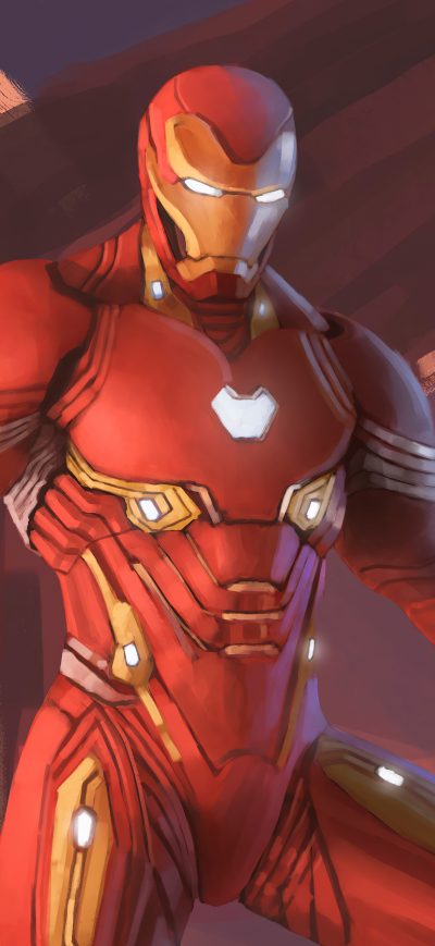 Fond d'écran iPhone Iron Man Nano Suit Fan Art 5k
