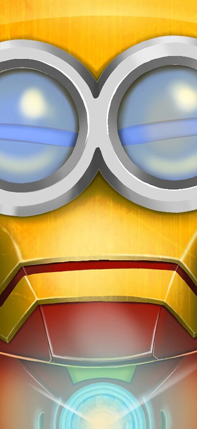 Fond d'écran iPhone Minion As Iron Man 4k