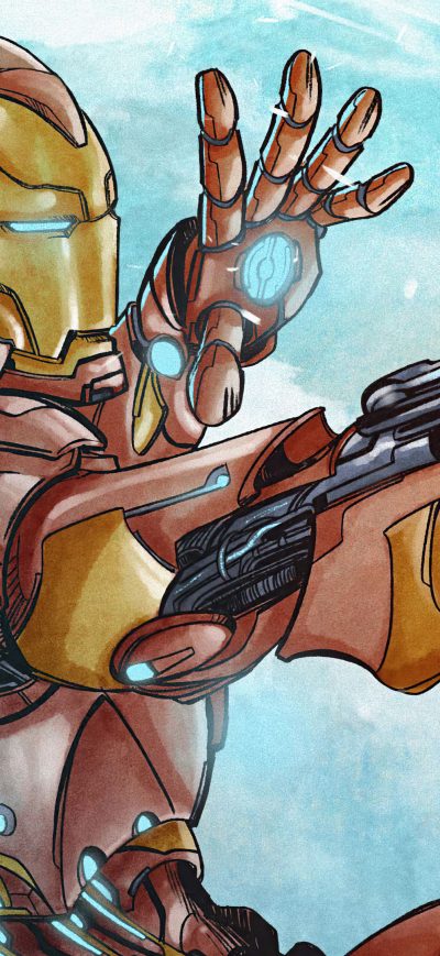 Fond d'écran iPhone Iron Man Fan Made Sketch
