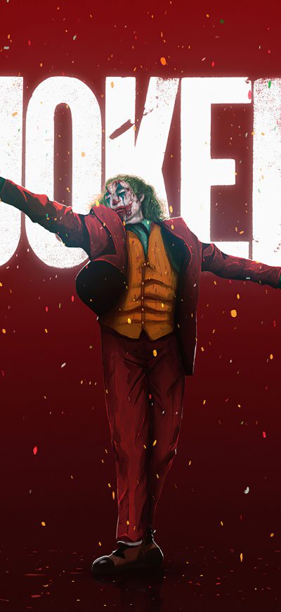 Fond d'écran iPhone Joker Hands Up 4k