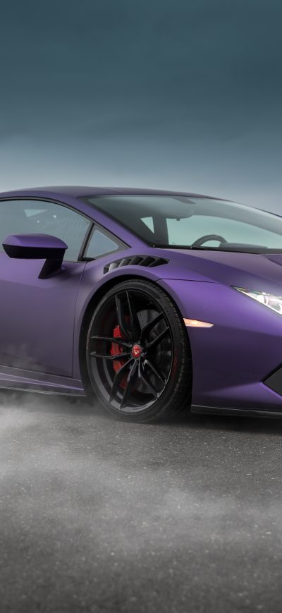 Fond d'écran Purple Lamborghini 5k sur iPhone