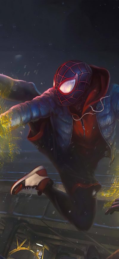 Fond d'écran iPhone Marvels Spider Man Miles Morales 2020 Ps5 4k