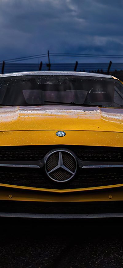 Fond d'écran iPhone Yellow Mercedes Benz Amg 2020 4k