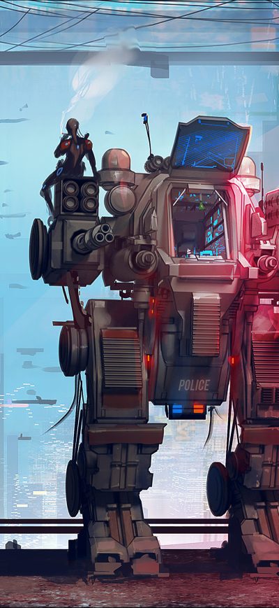 Fond d'écran iPhone Off Duty Scifi Robo