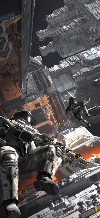 Fond d'écran Zero Gravity sur iPhone