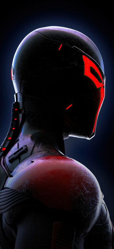 Fond d'écran iPhone Spiderman 2099 Dark 8k