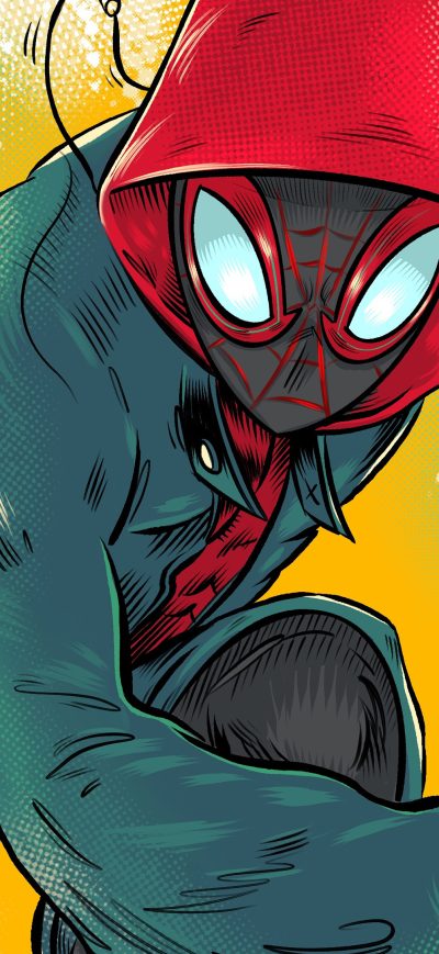 Fond d'écran iPhone Spiderman Miles Morales Artworks 4k