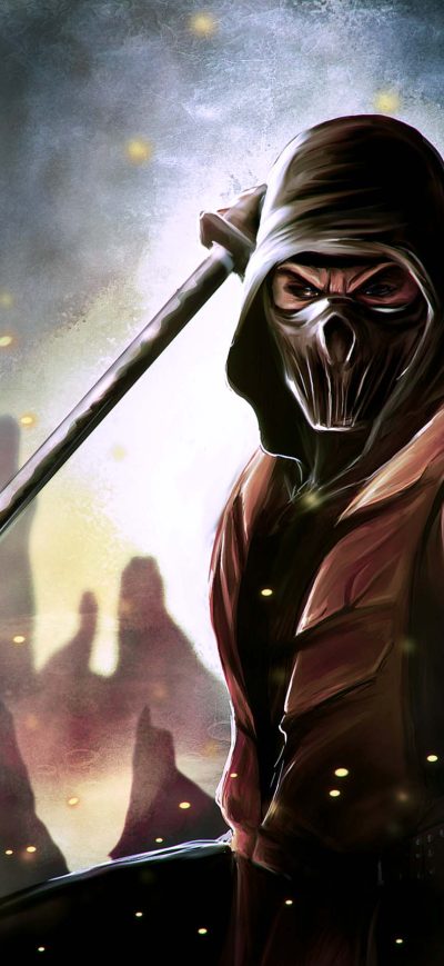 Fond d'écran iPhone Scorpion Painting Art