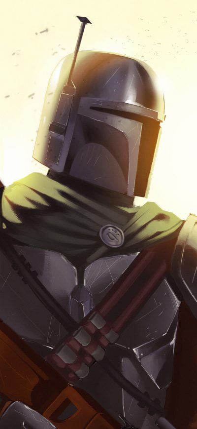 Fond d'écran The Mandalorian Art4k New sur iPhone