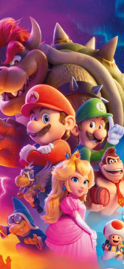 Fond d'écran iPhone The Super Mario Bros 2023 12k