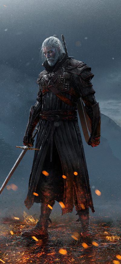 Fond d'écran Witcher 4k Artwork 2020 sur iPhone