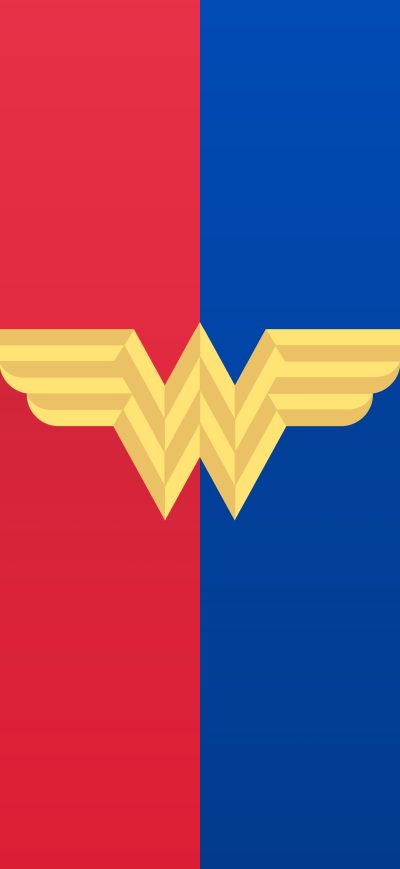 Fond d'écran iPhone Wonder Woman Old Logo Minimal 8k