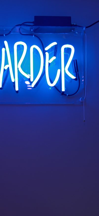 Fond d'écran iPhone Work Harder Neon
