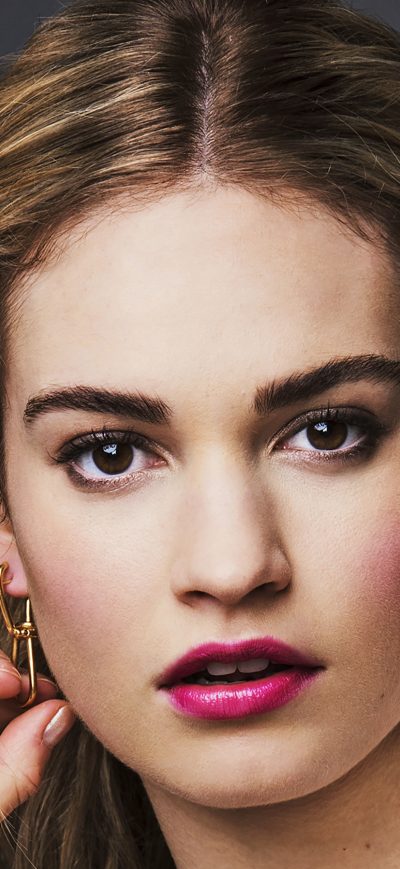 Fond d'écran iPhone Lily James 4k