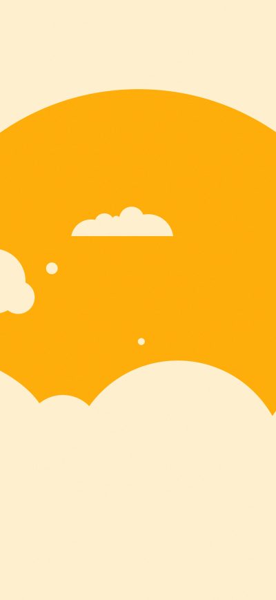 Fond d'écran iPhone Sun In Clouds Minimalism 4k