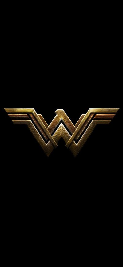 Fond d'écran iPhone Wonder Woman Dark Logo 4k