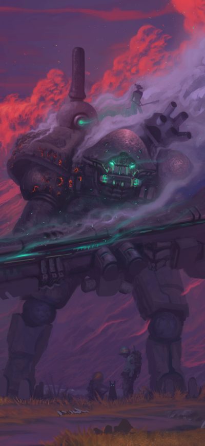 Fond d'écran iPhone Scifi Robot Digital Art Painting 4k
