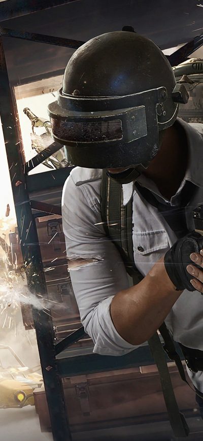 Fond d'écran iPhone PUBG Helmet Guy 2018 4k