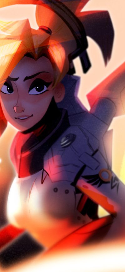 Fond d'écran iPhone Mercy Overwatch Hd Art