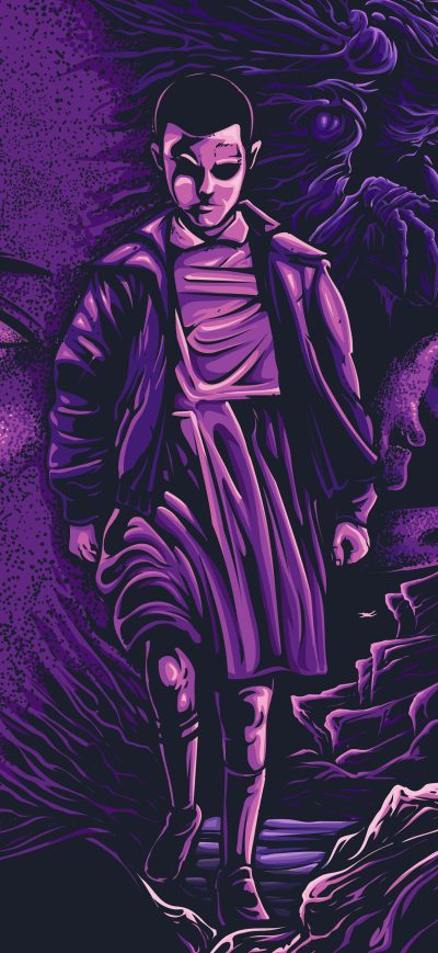 Fond d'écran iPhone Stranger Things Eleven 4k Artwork