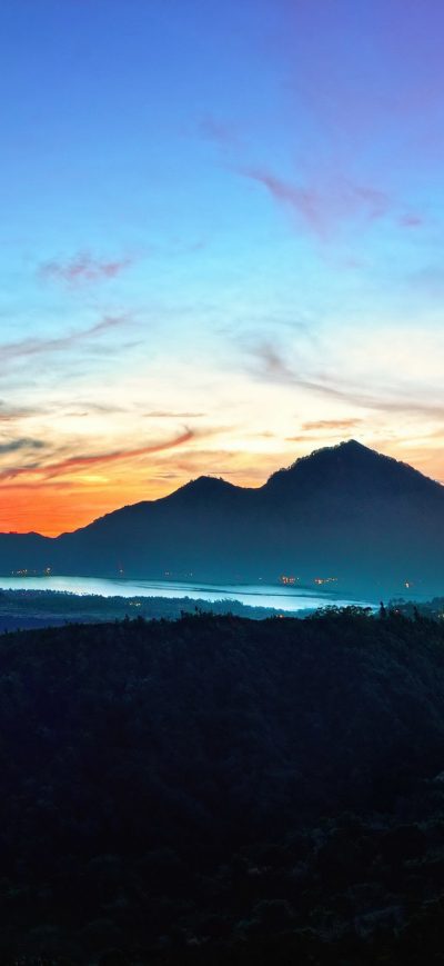 Fond d'écran iPhone Mountains Sky Bali Sunrise