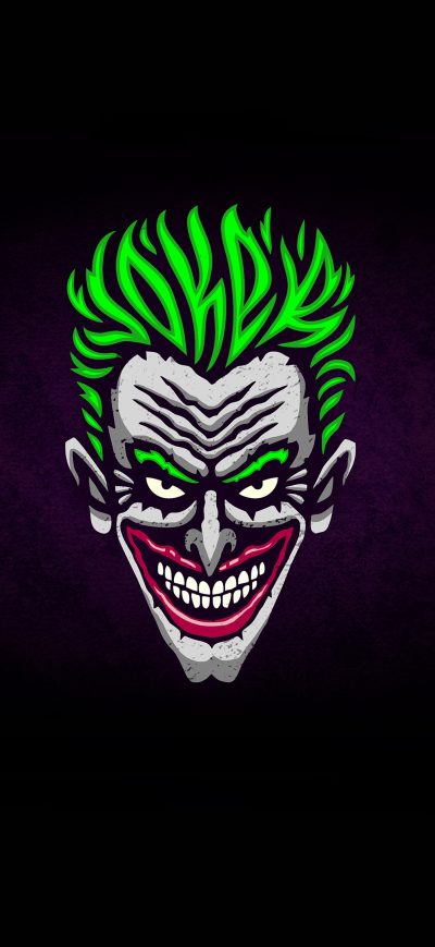Fond d'écran iPhone Joker Minimalist Logo 4k