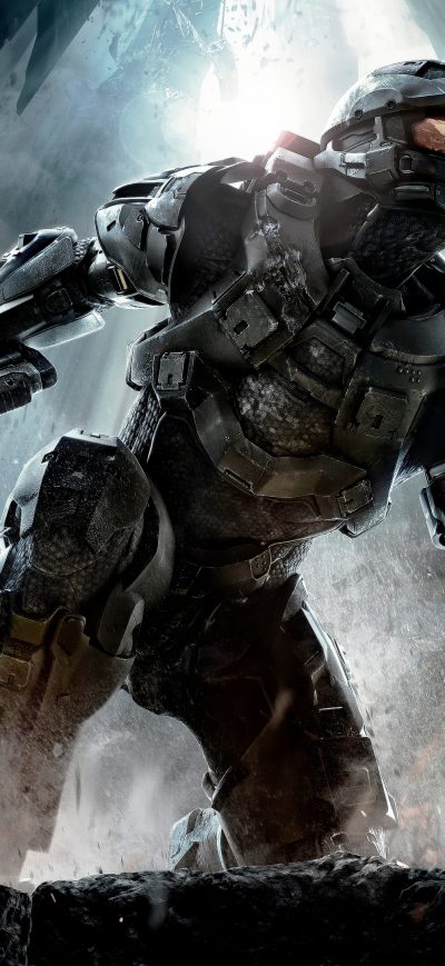 Fond d'écran Master Chief 4K sur iPhone