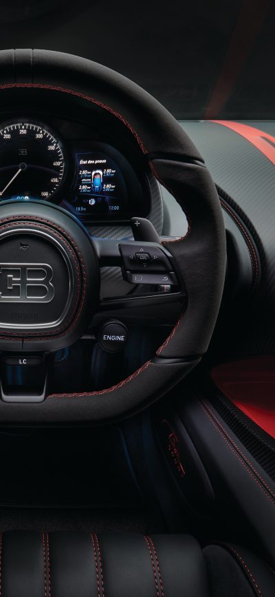 Fond d'écran iPhone Bugatti Chiron Front Panel 4k