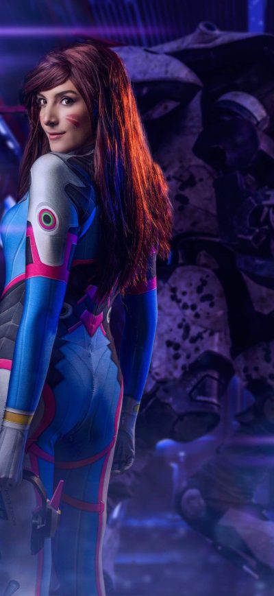 Fond d'écran iPhone Dva Cosplay 4k