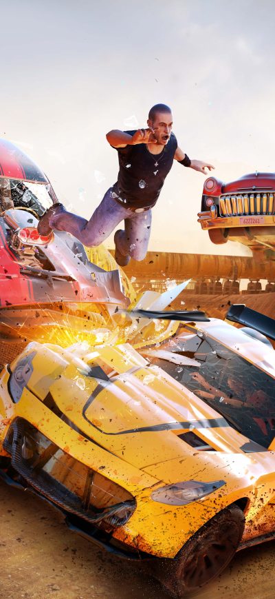 Fond d'écran FlatOut 4 Total Insanity Artwork 8k sur iPhone
