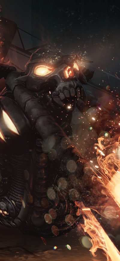 Fond d'écran iPhone Ghost Rider Marvel Contest Of Champions 4k