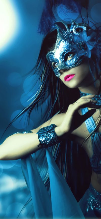 Fond d'écran iPhone Fantasy Mask Girl