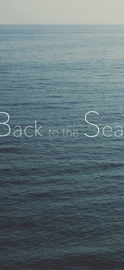 Fond d'écran iPhone Sea Nostalgia Typography