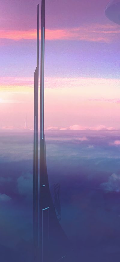 Fond d'écran iPhone Above The Clouds Skyscraper
